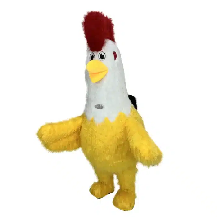 Mascotte en peluche coq 12
