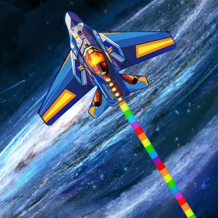 Cerf-volant avion bleu 2