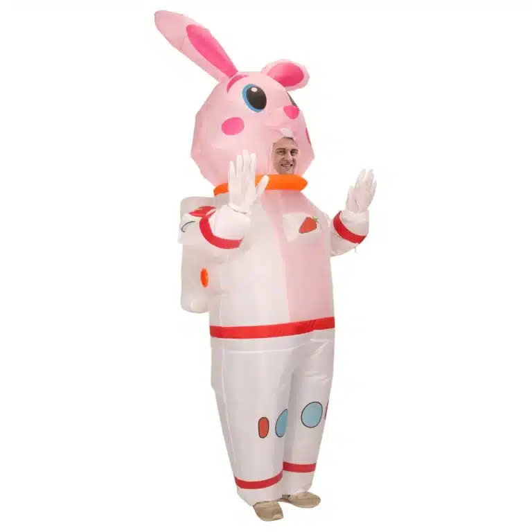 Mascotte gonflable lapin de pâques 3