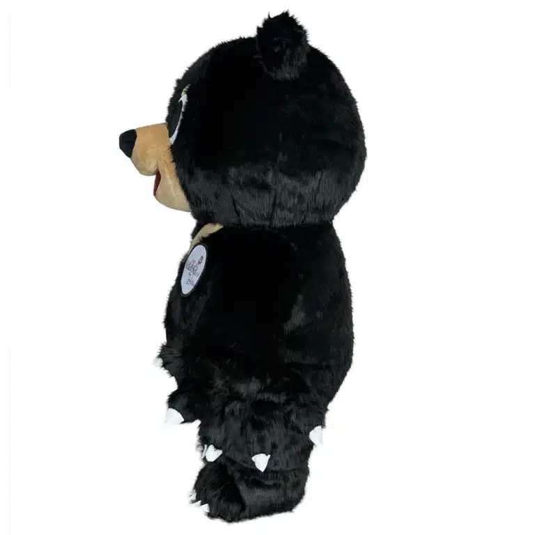 Mascotte gonflable ours noir 6