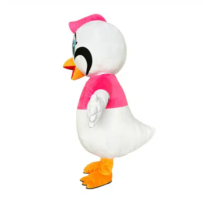 Mascotte gonflable grue 4