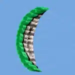 Cerf volant parafoil vert 3
