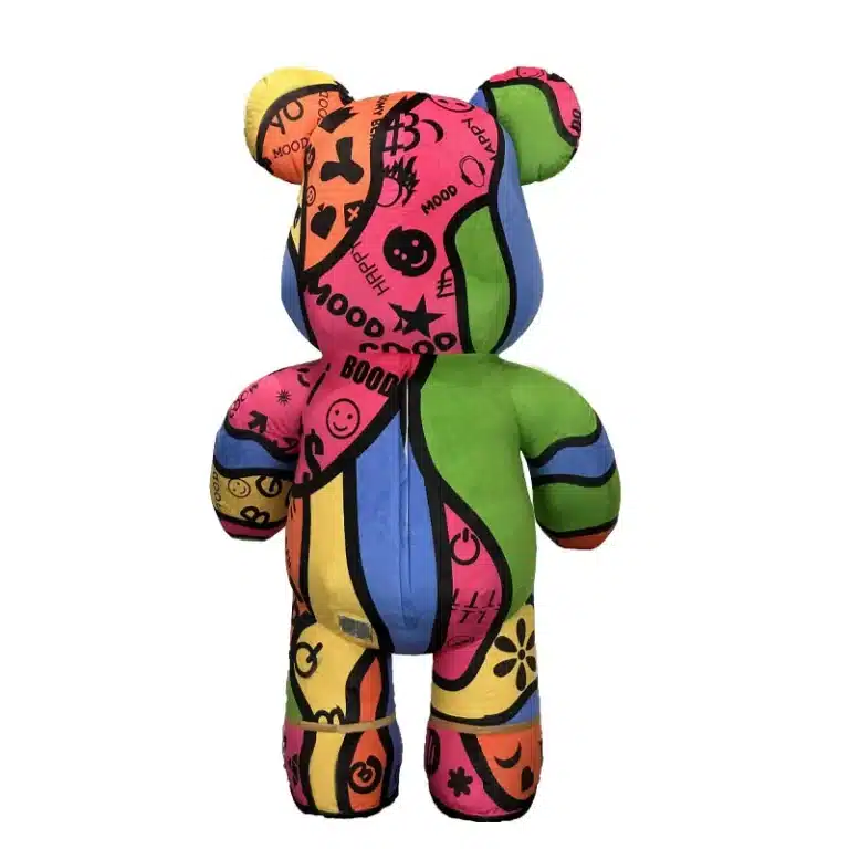 Costume gonflable ours multicolore 12