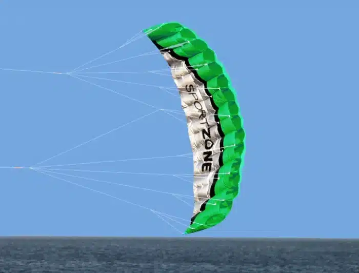 Cerf volant parafoil vert 2