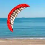 Cerf volant parafoil rouge 3