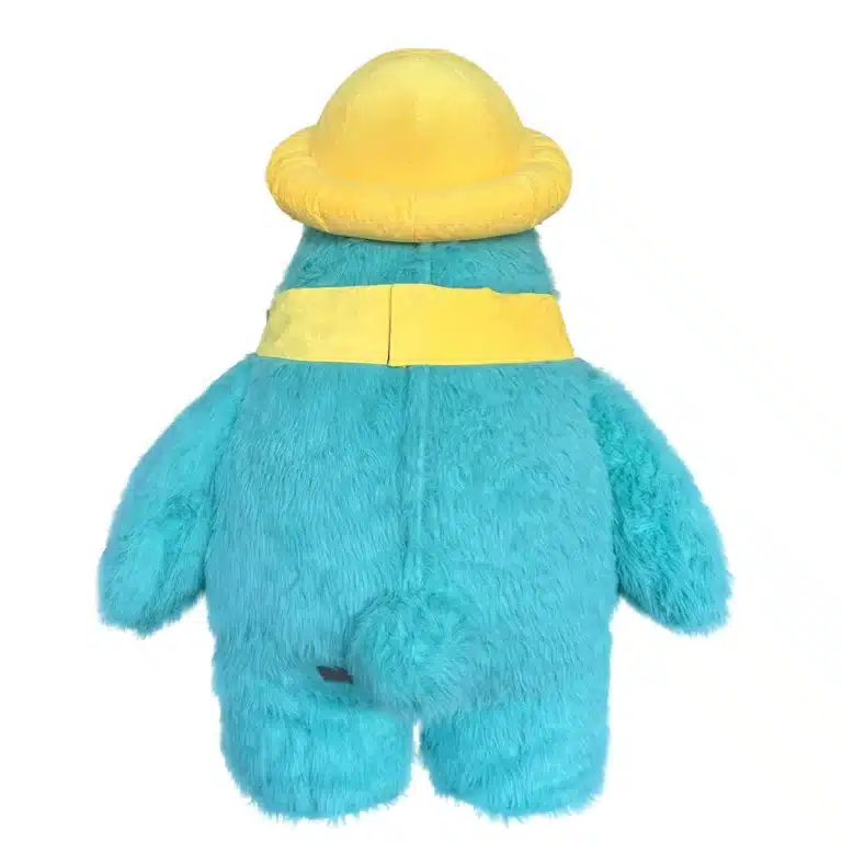 Mascotte gonflable ours bleu 5