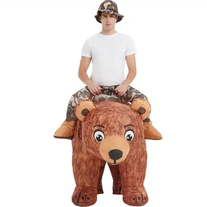 Mascotte gonflable ours 3