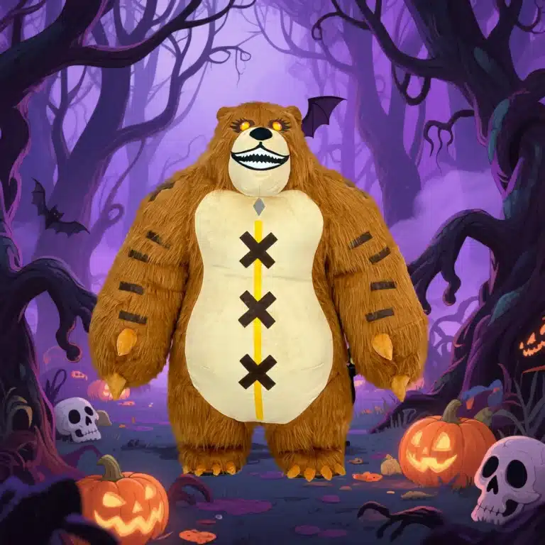 Mascotte gonflable ours terrifiant 2