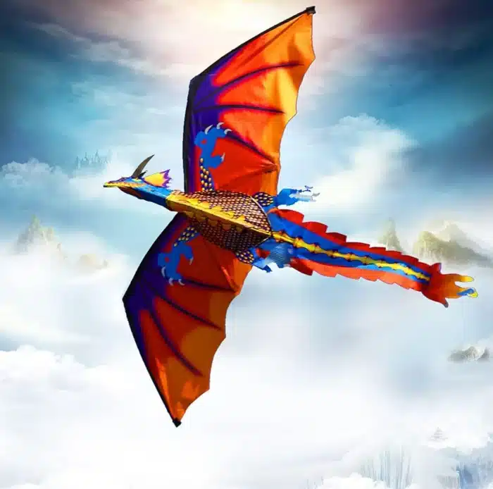 Cerf-volant dragon monofil 2