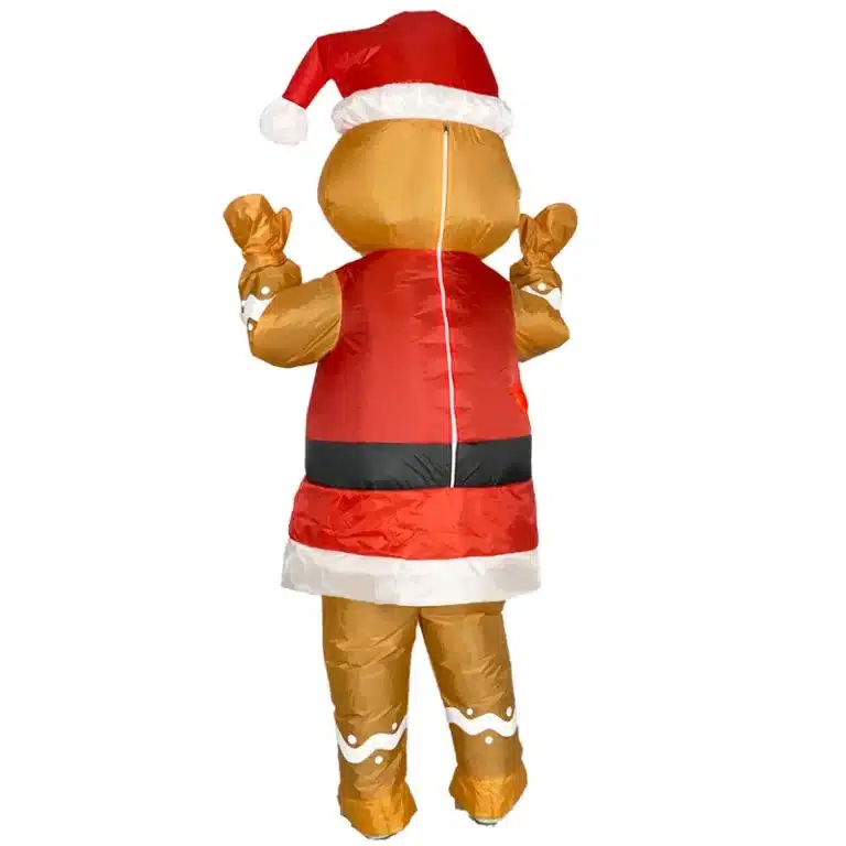 Costume gonflable bonhomme de pain d'épices 4