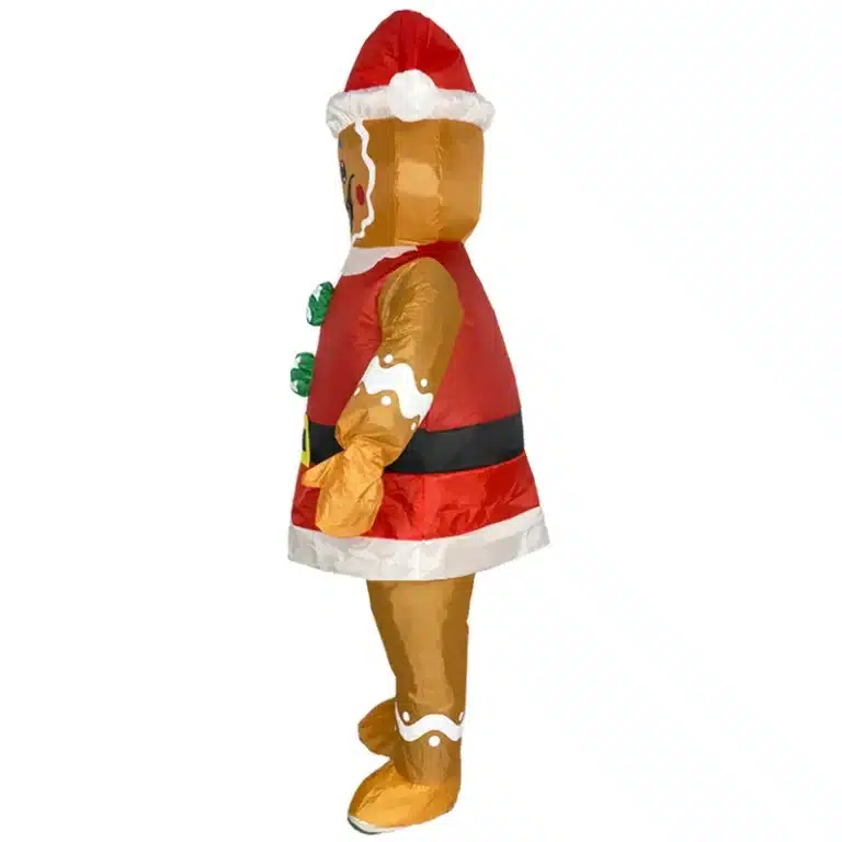 Costume gonflable bonhomme de pain d'épices 3