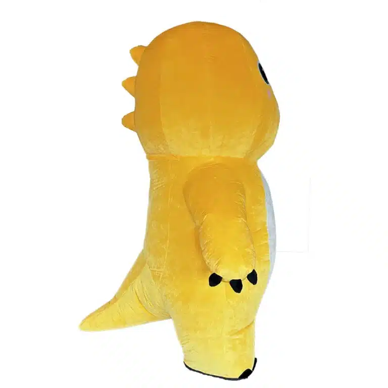 Mascotte gonflable dragon jaune 4