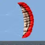 Cerf volant parafoil rouge 5