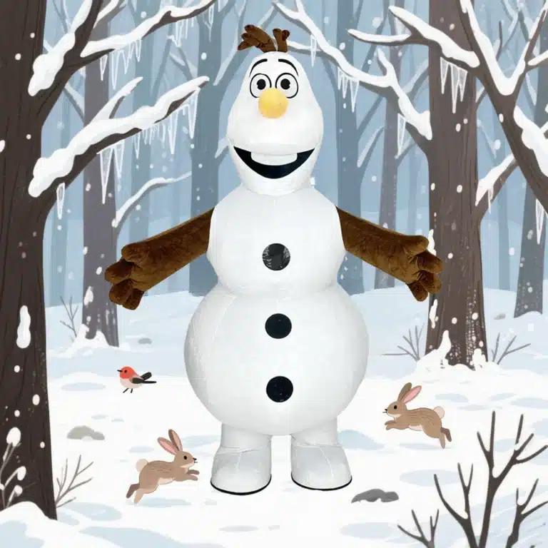 Mascotte gonflable bonhomme de neige 2