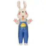 Mascotte gonflable lapin de pâques 5
