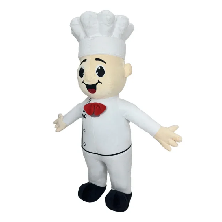 Mascotte gonflable chef cuisinier 6