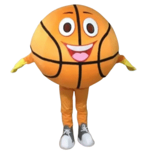 Mascotte ballon de basket-ball