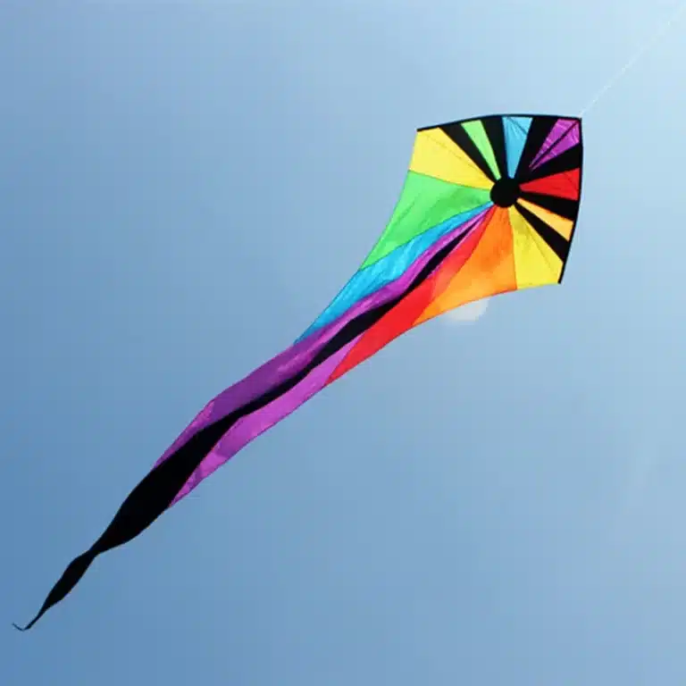 Cerf-volant delta rainbow 3