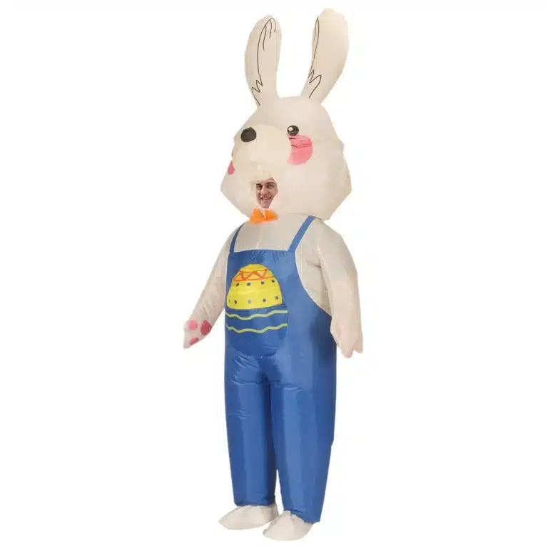 Mascotte gonflable lapin de pâques 4