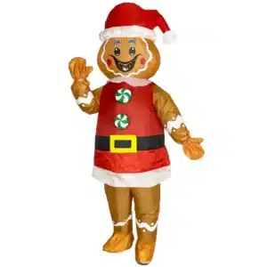 Costume gonflable bonhomme de pain d'épices 1