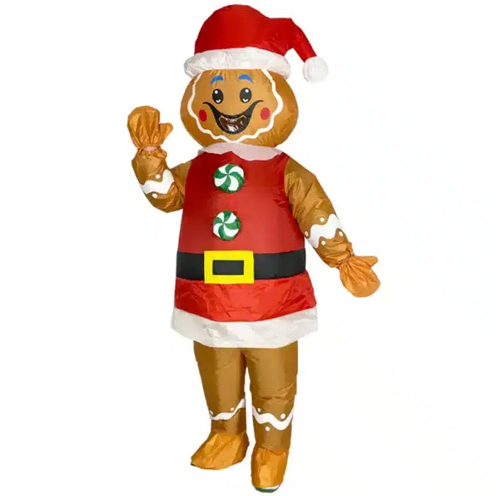 Costume gonflable bonhomme de pain d'épices 1