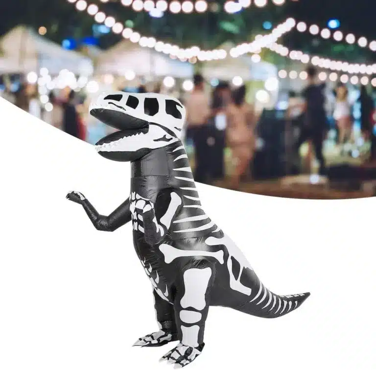 Costume gonflable squelette dinosaure 3