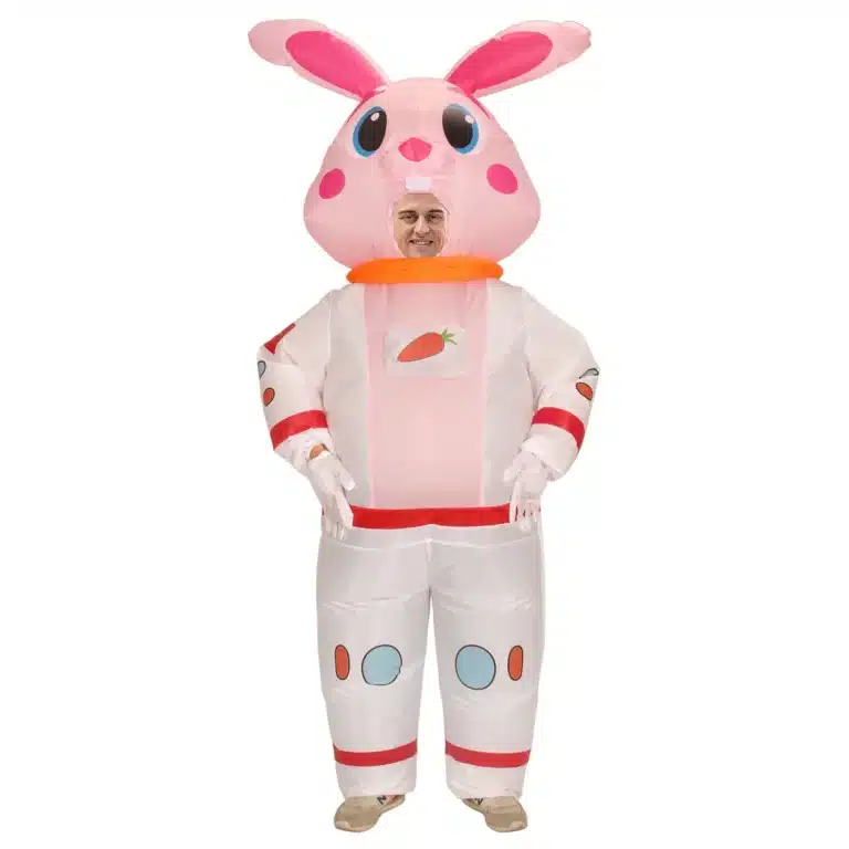 Mascotte gonflable lapin de pâques 1