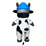 Mascotte gonflable vache ski 5