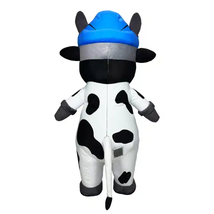 Mascotte gonflable vache ski 5