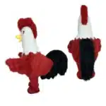 Mascotte en peluche coq 4