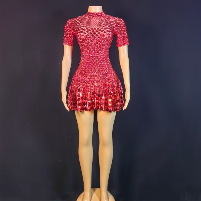 Mini robe à paillettes 15