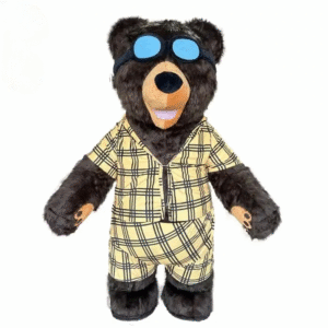 Costume gonflable ours en pyjama