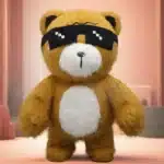 Mascotte gonflable ours à lunettes 2