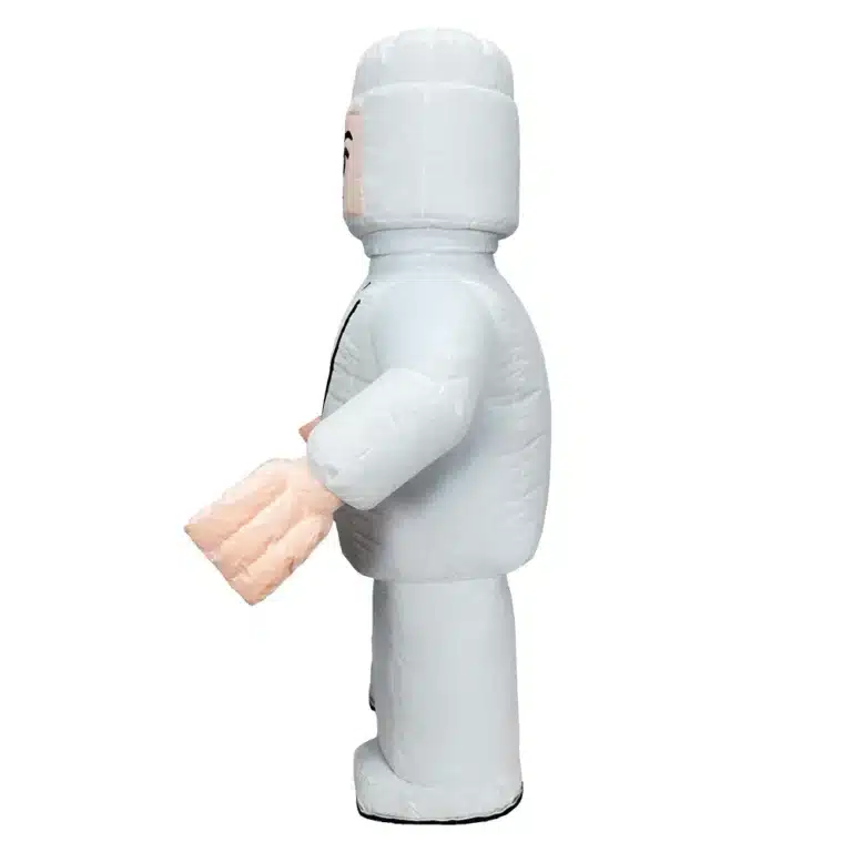 Costume gonflable Lego blanc 5