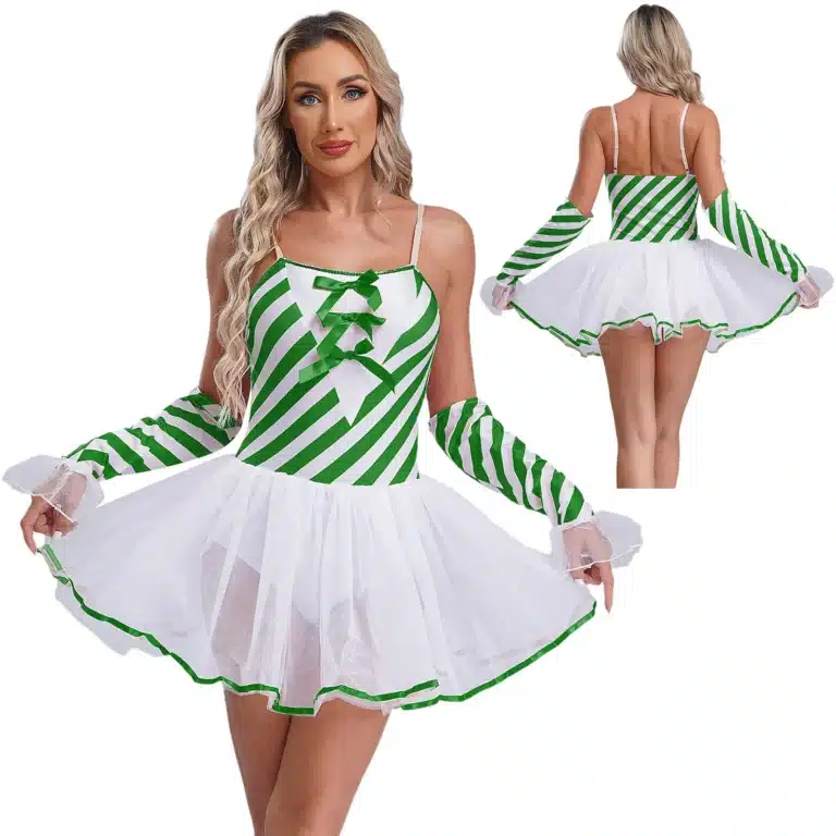 Justaucorps rayé Noël 5