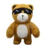 Mascotte gonflable ours à lunettes 8