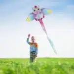 Cerf-volant licorne rose 3
