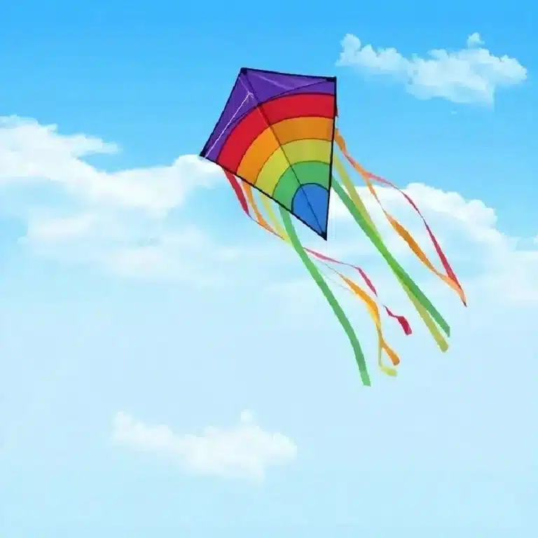 Cerf-volant diamant arc-en-ciel 2