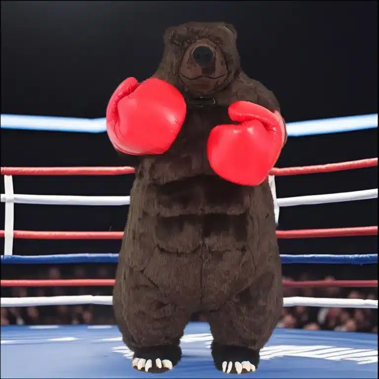 Mascotte ours boxeur 3