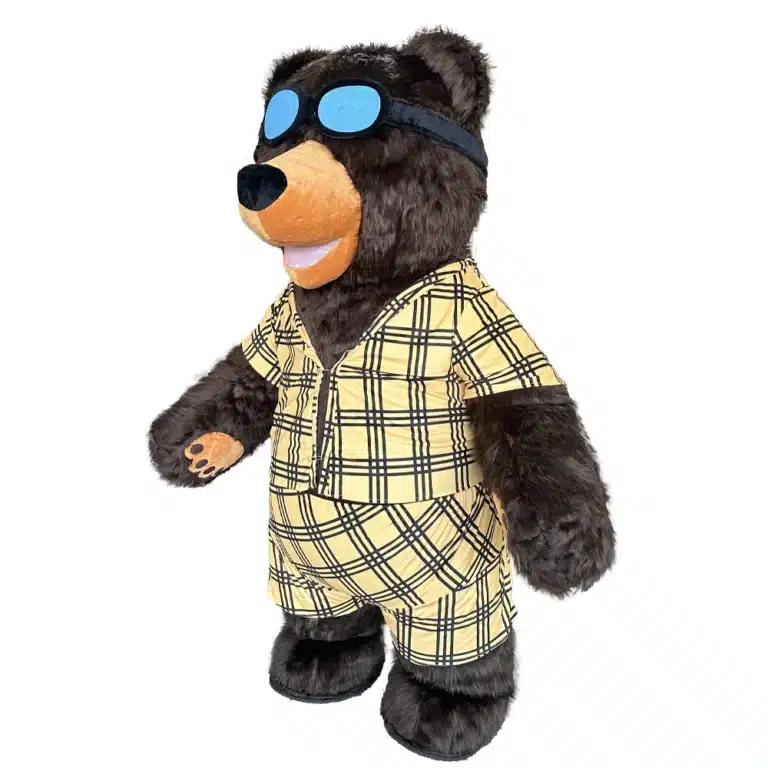Costume gonflable ours en pyjama 4