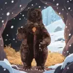 Mascotte ours brun 2