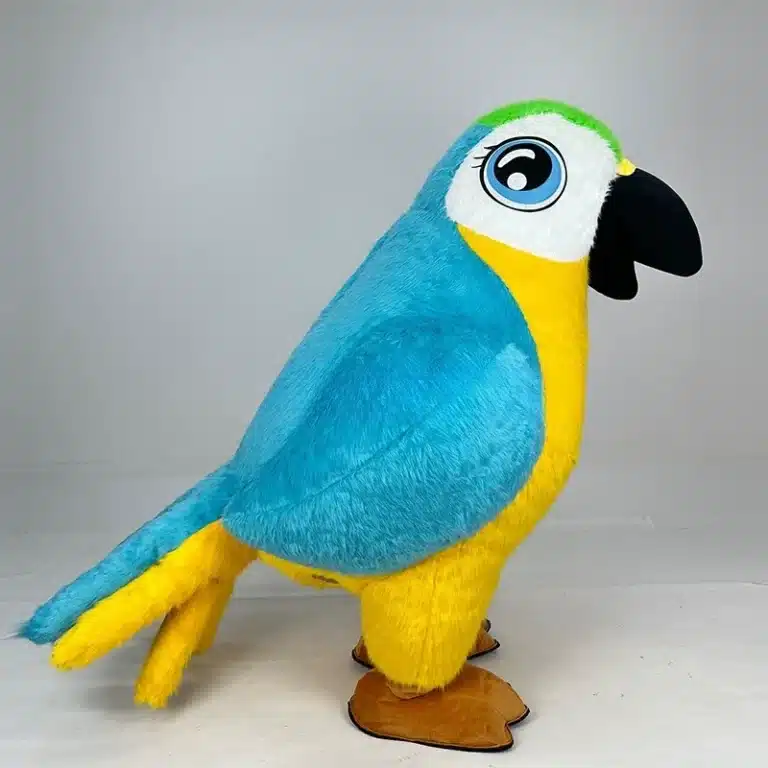 Mascotte gonflable perroquet 2