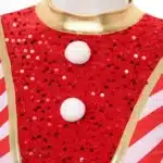 Combinaison rayée Noël femme 5
