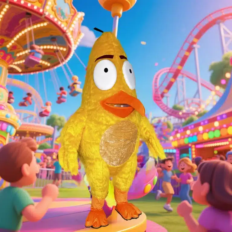 Costume gonflable banane poulet 3