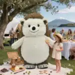 Mascotte gonflable hérisson 3