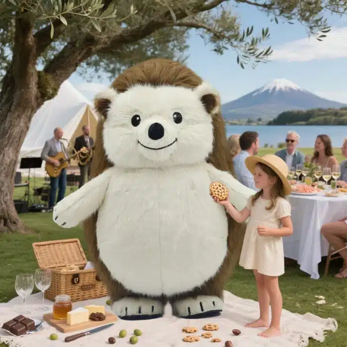 Mascotte gonflable hérisson 3
