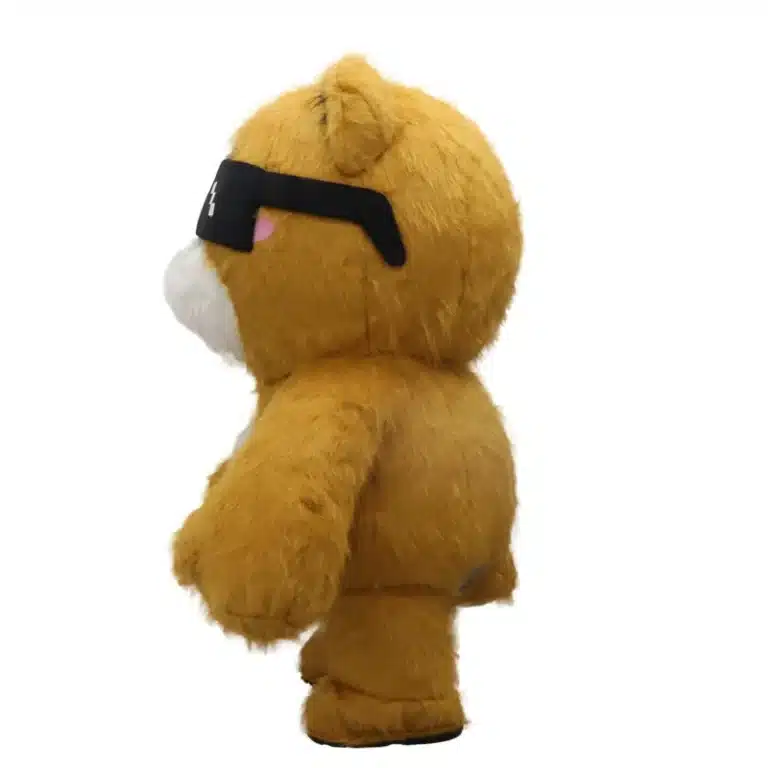 Mascotte gonflable ours à lunettes 6