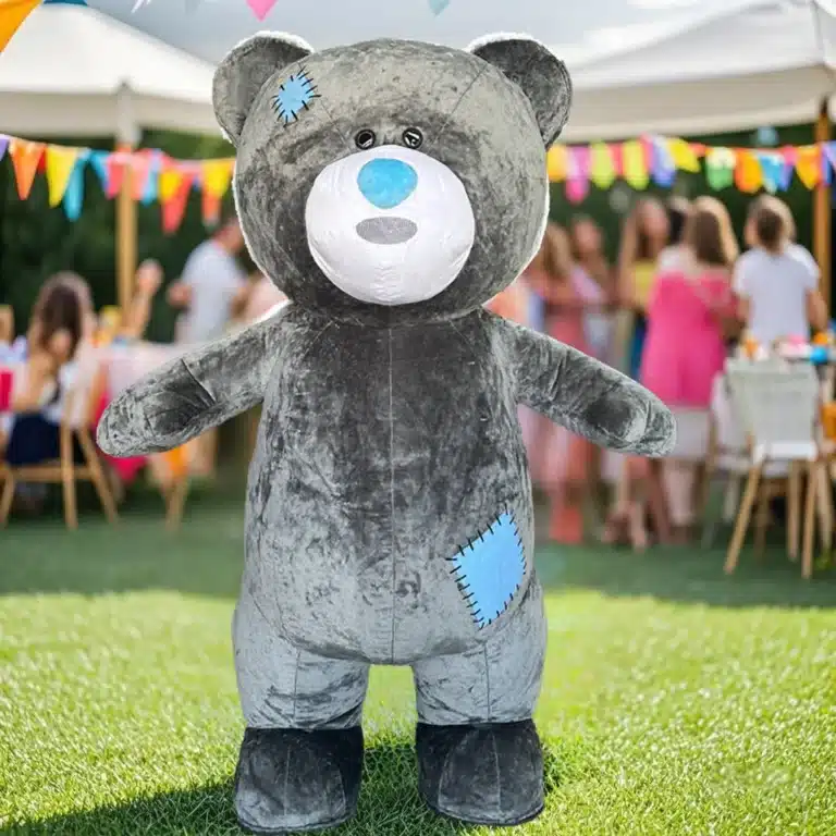Costume gonflable ours gris 2