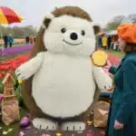 Mascotte gonflable hérisson 2