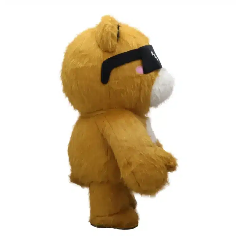 Mascotte gonflable ours à lunettes 4